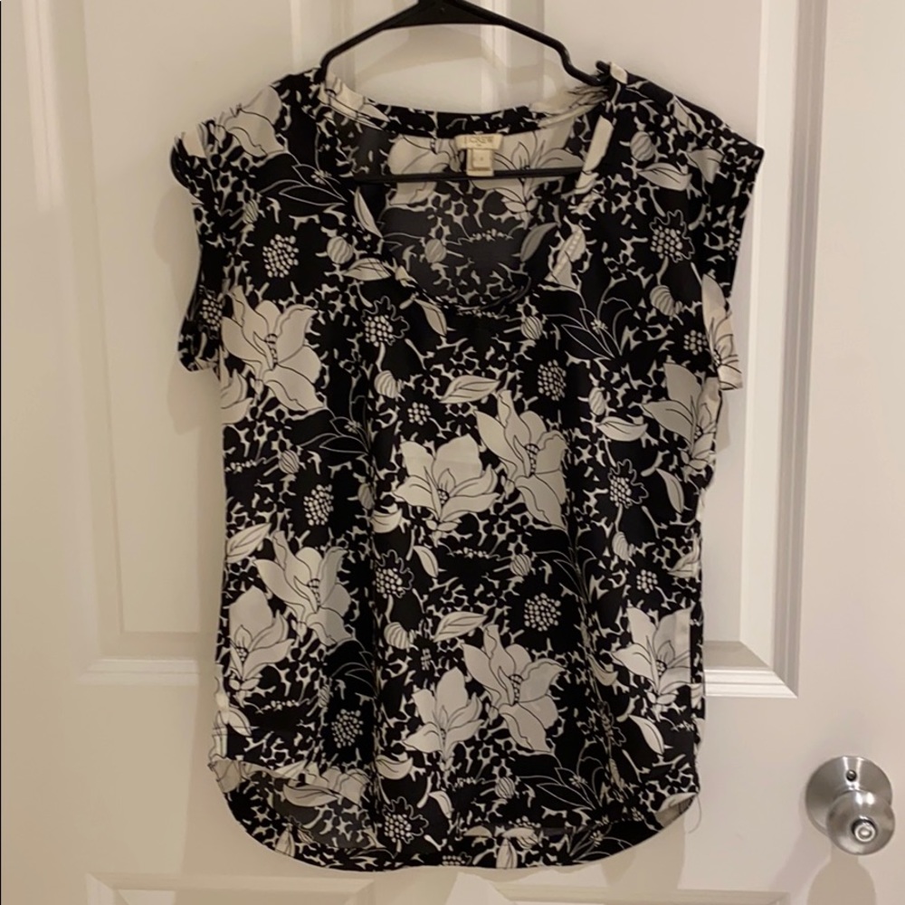 J Crew Factory Shirt with Floral Pattern. Size 2!